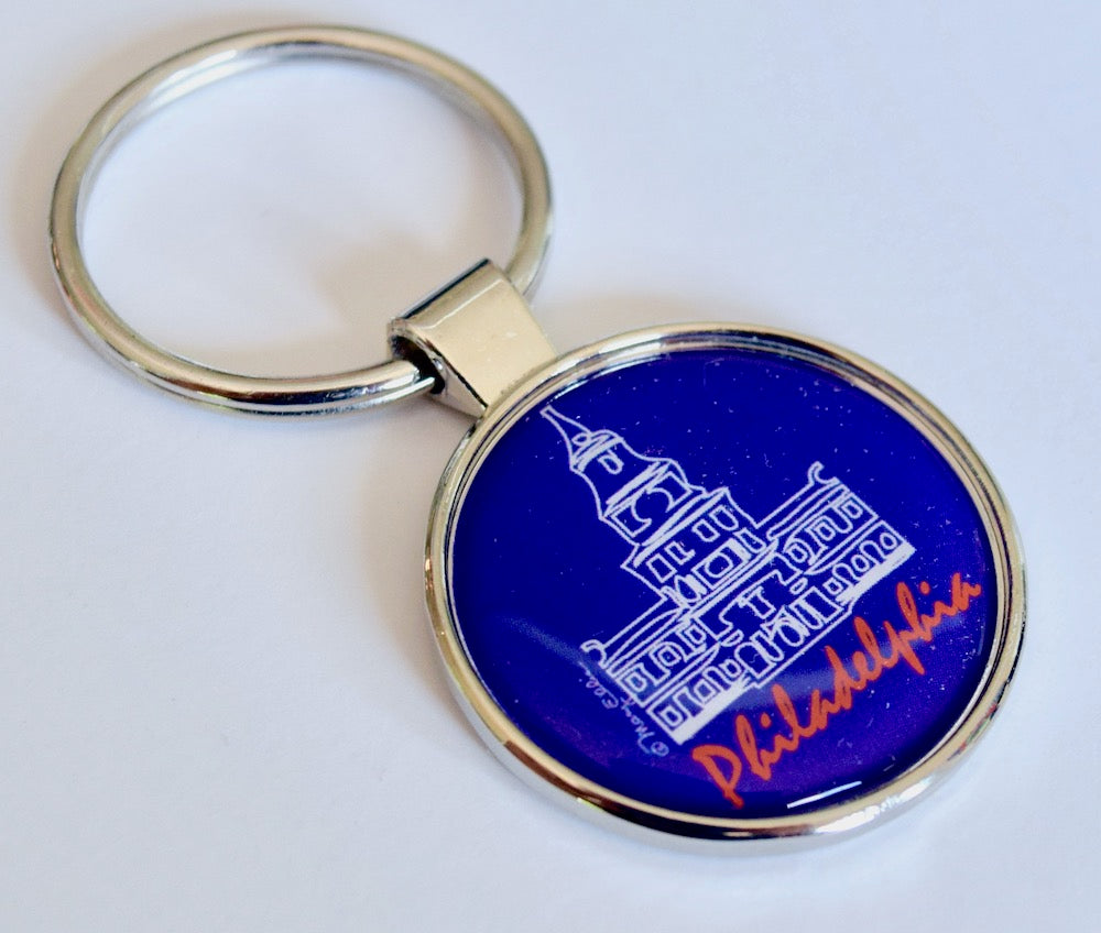 Philadelphia Keychain Script Independence Hall