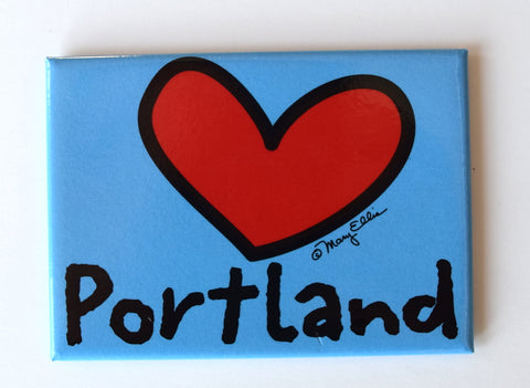 Portland Oregon Magnet Heart