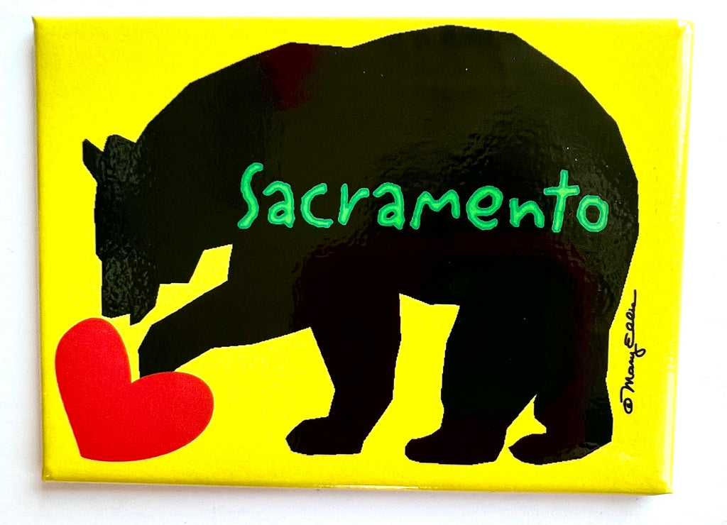Sacramento California Magnet Bear Heart