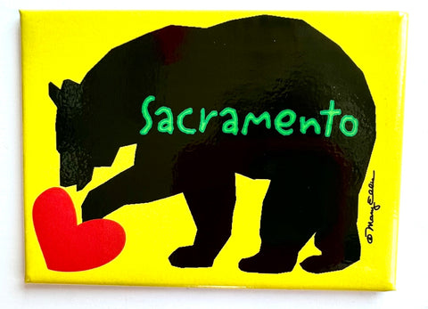 Sacramento California Magnet Bear Heart