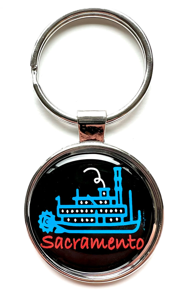 Sacramento California Keychain River Boat