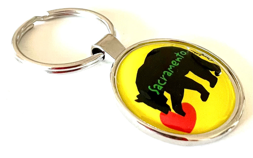 Sacramento Keychain Bear Heart