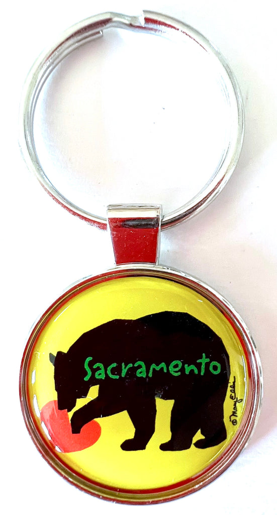 Sacramento Keychain Bear Heart