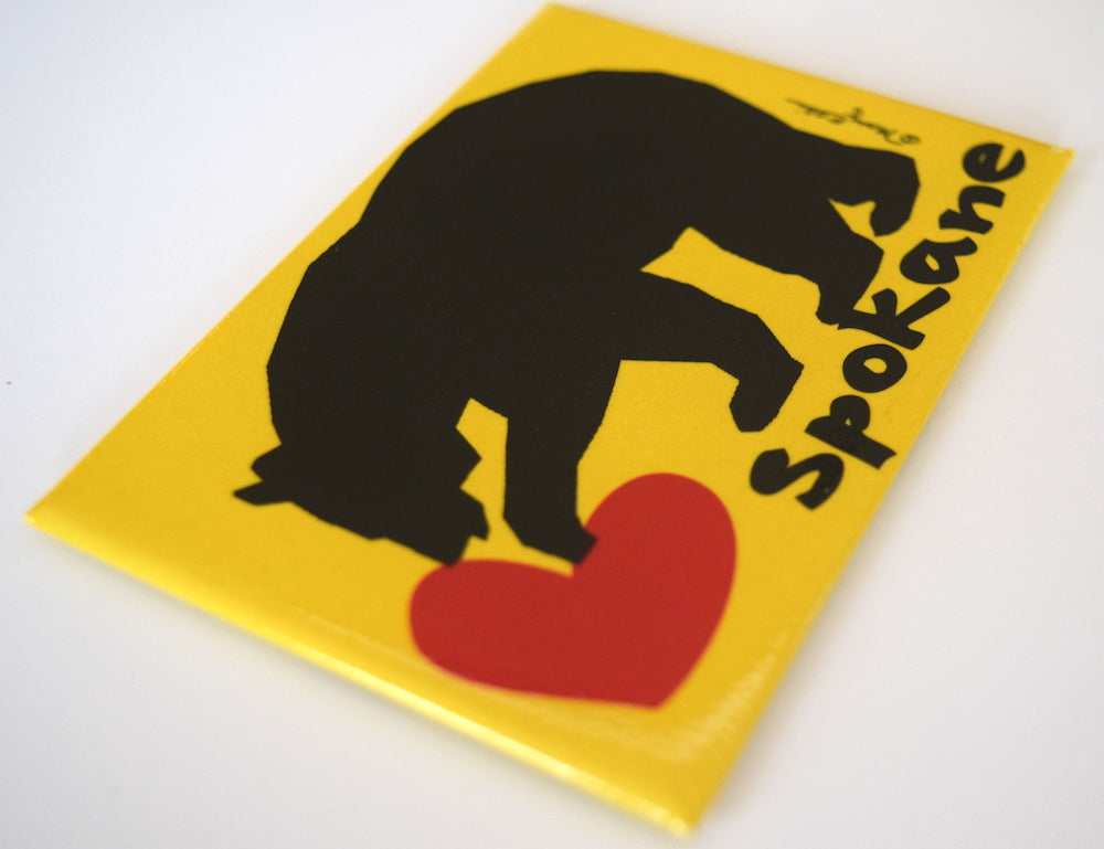 Spokane Washington Magnet Bear Heart