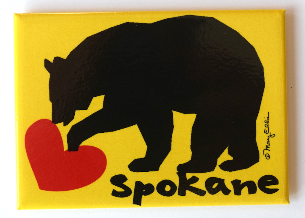 Spokane Washington Magnet Bear Heart