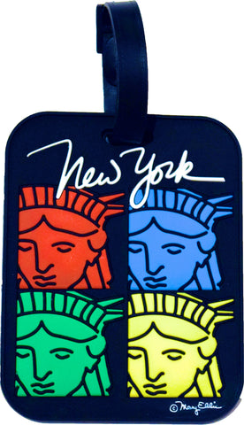 Statue of Liberty 4 Faces Luggage Tag