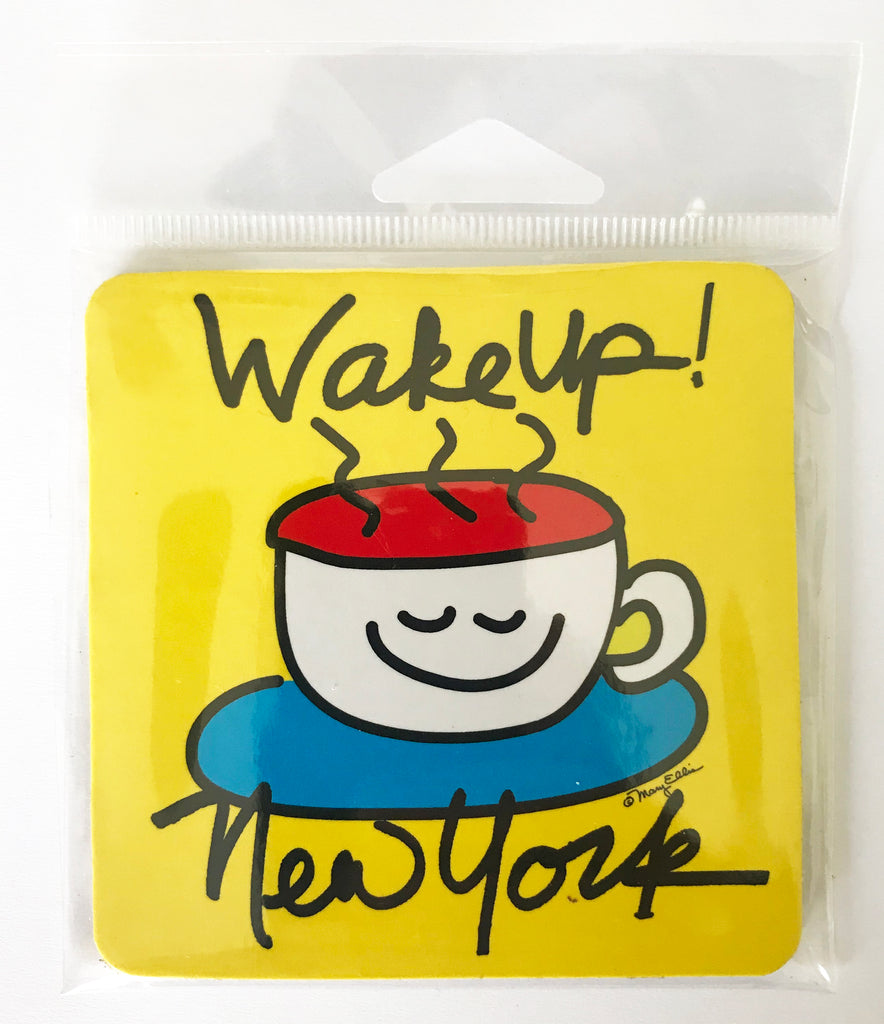 New York Drink Coaster Wake Up NY