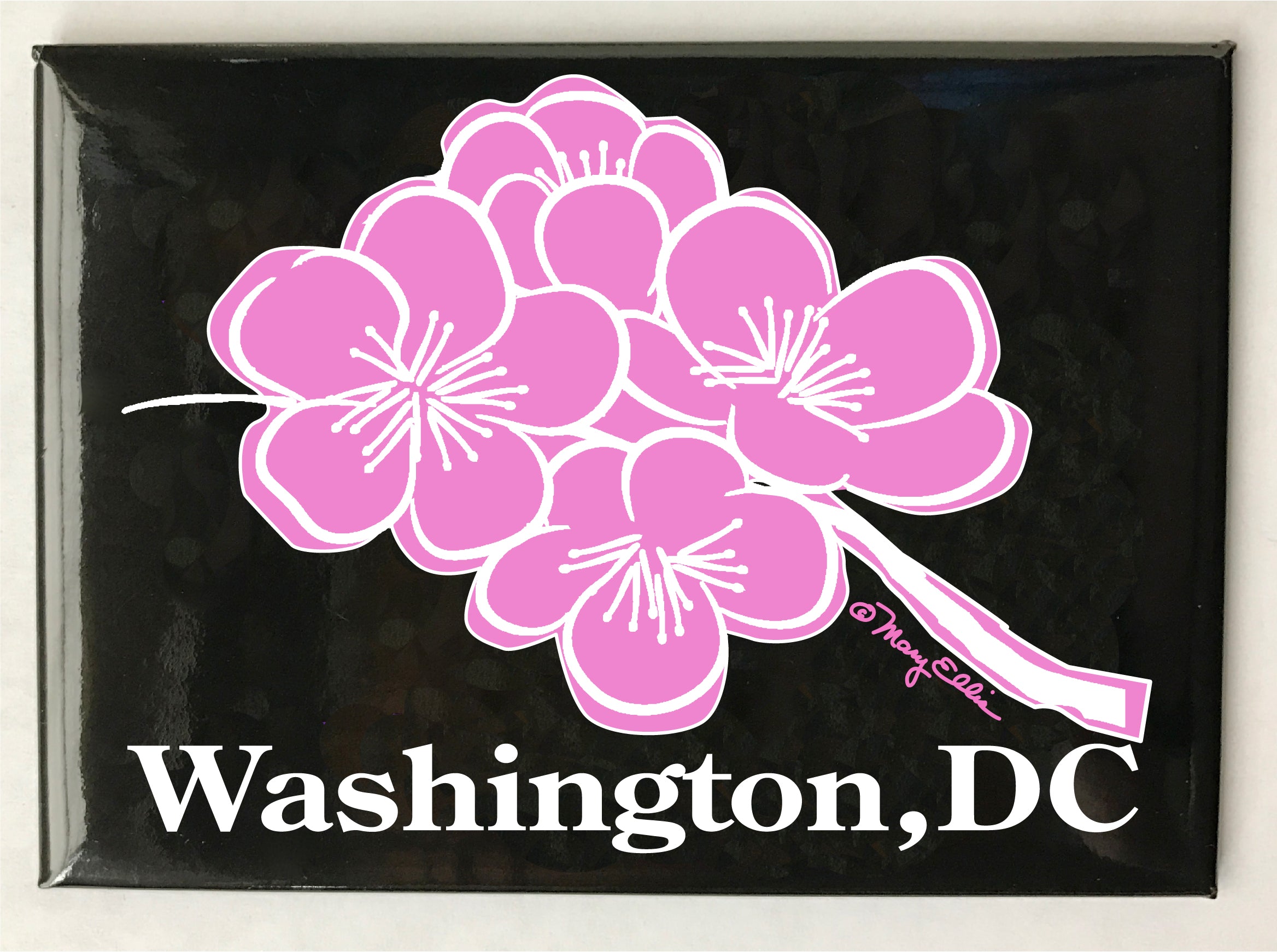 Capitol w. Cherry Blossoms Needle Minder Magnet