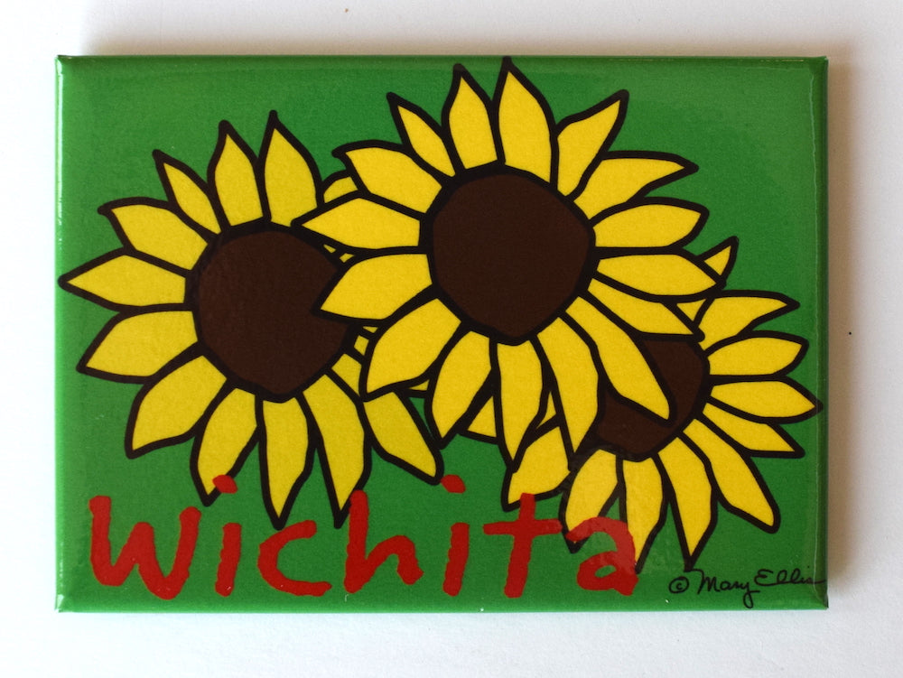 Wichita Kansas Magnet Sunflowers