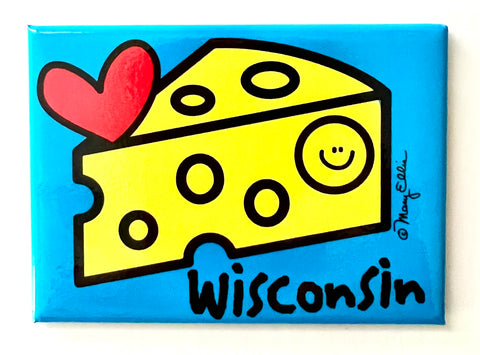 Wisconsin Magnet Cheese Love