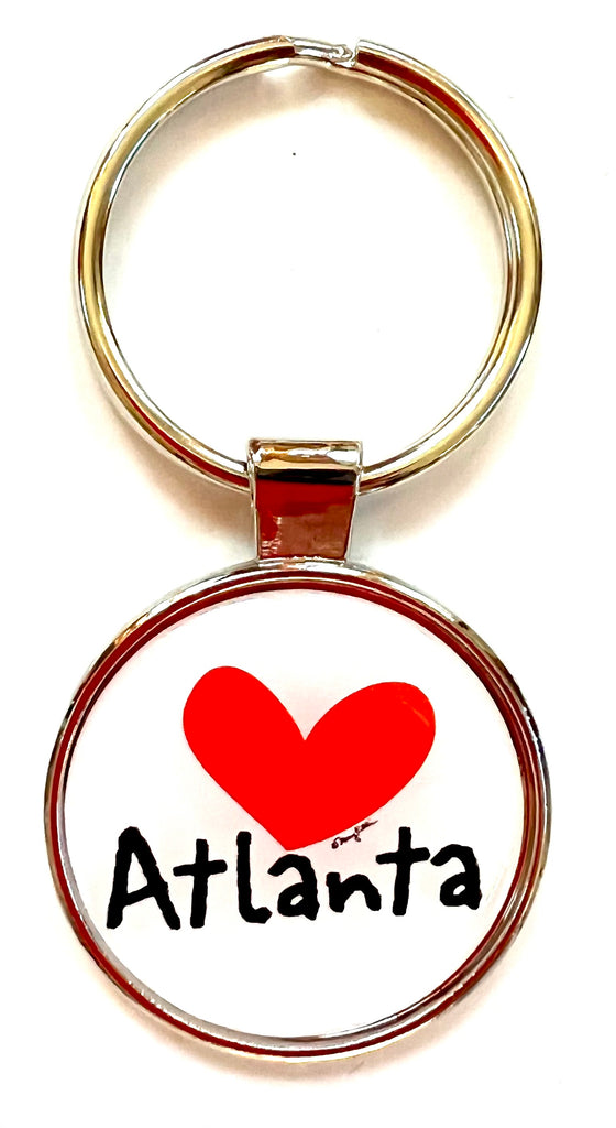Atlanta Georgia Keychain Heart Love