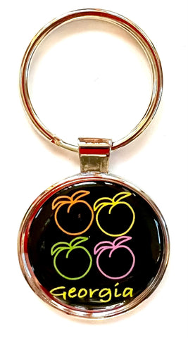 Atlanta Georgia Keychain 4 Peaches