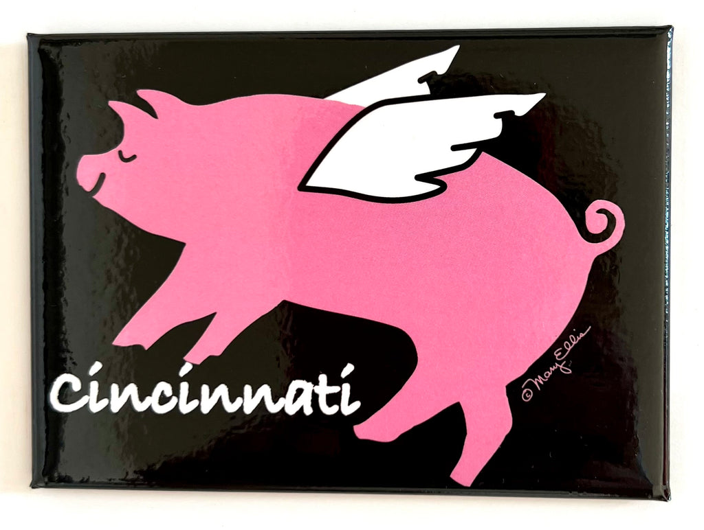 Cincinnati Ohio Magnet Flying Pig