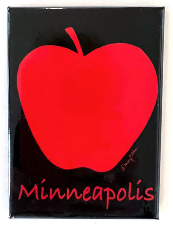 Minneapolis Magnet Apple Midnight