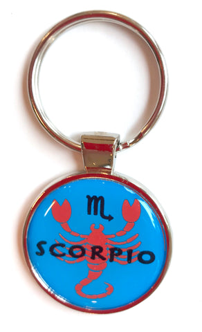 Zodiac Scorpio Dome Keychain