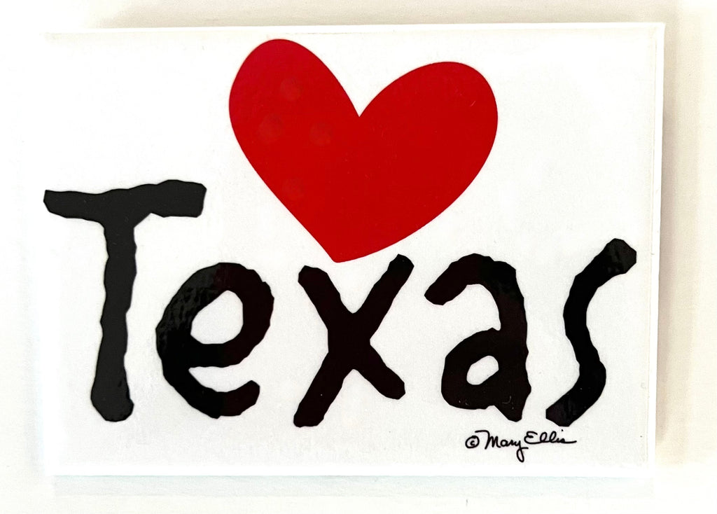 Texas Magnet Love Heart